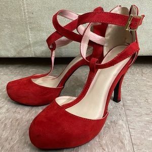 Strappy Red Heels